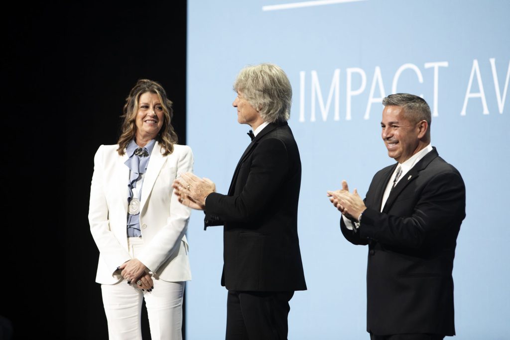Senator Luján with fellow James Beard Award recipients, Jon Bon Jovi and Dorothea Hurley.