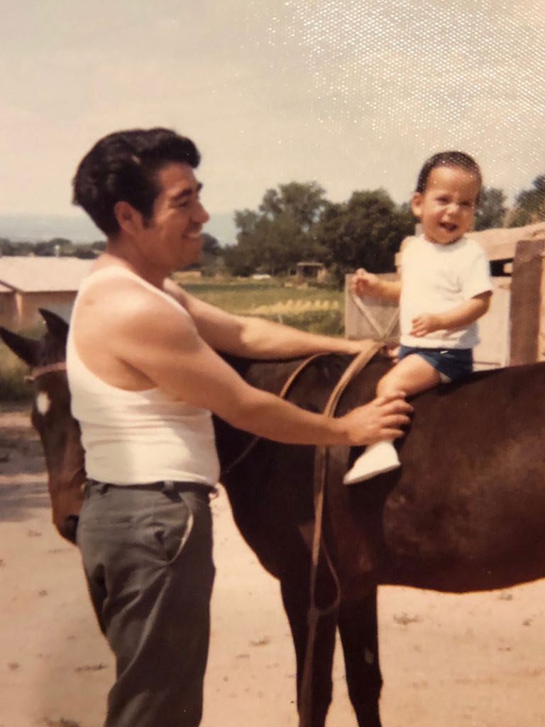 Senator Luján with his father, Ben Luján Sr.